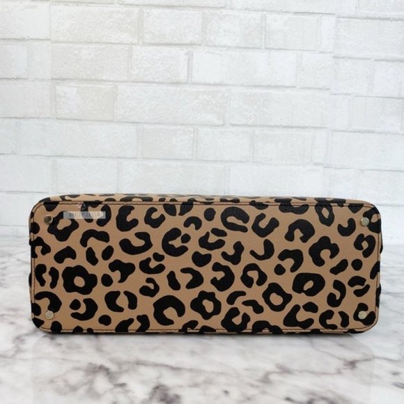 Kate Spade Darcy Leopard Cheetah Large Satchel Tote Crossbody - Picture 5 of 8